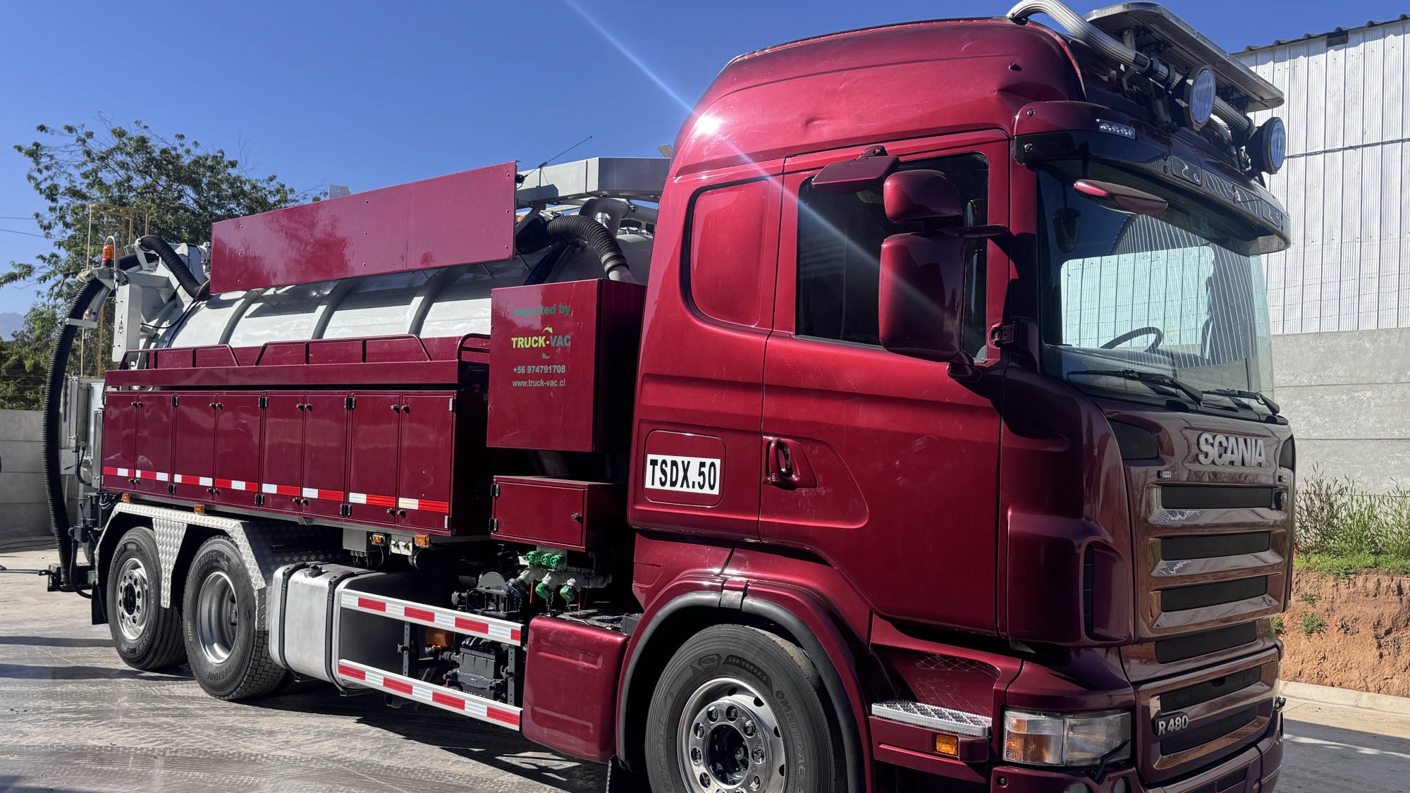 Camión Limpia Fosas/Hidrojet - Marca: Scania - Modelo: R480 6X2 12m3 